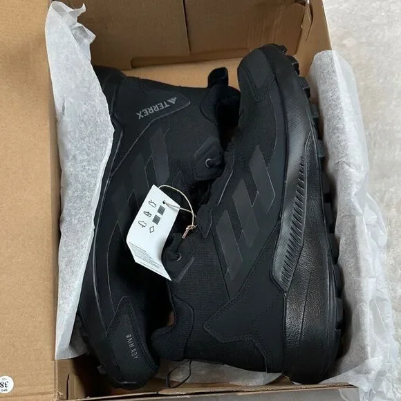 Adidas Terrex Anylander MI 10.5 All Black Women's Hiking Sneaker Rain Ready - Picture 14 of 15